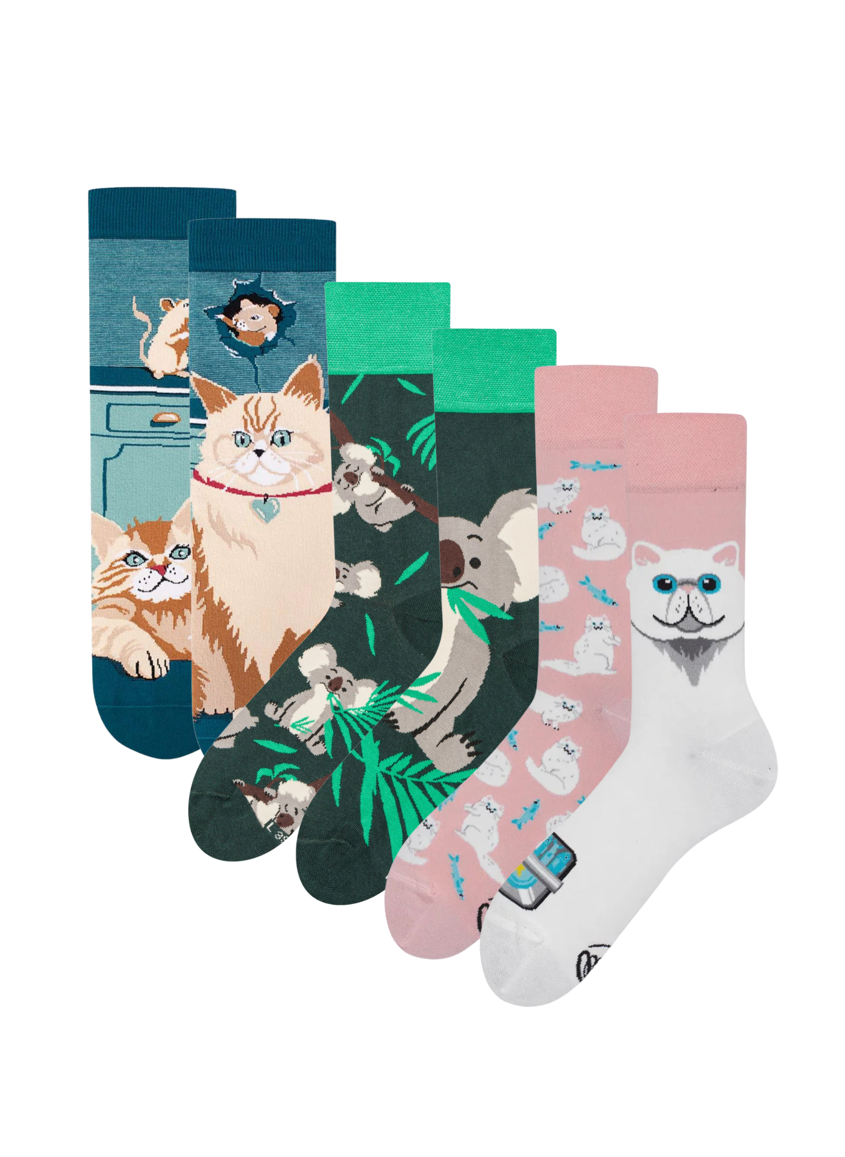 Lot of 3 Pairs of Socks - Adorable Critters