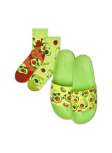 Pixel Avocados Bundle — Socks & Sliders