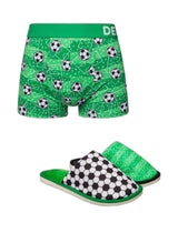 Lot boxer pantoufles football 1
