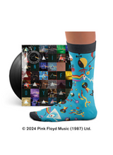 Chaussettes Pink Floyd, Dark Side of the Moon, Bleues