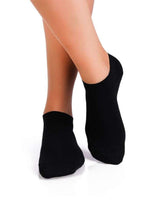 Socquettes en Bambou Unies Noires