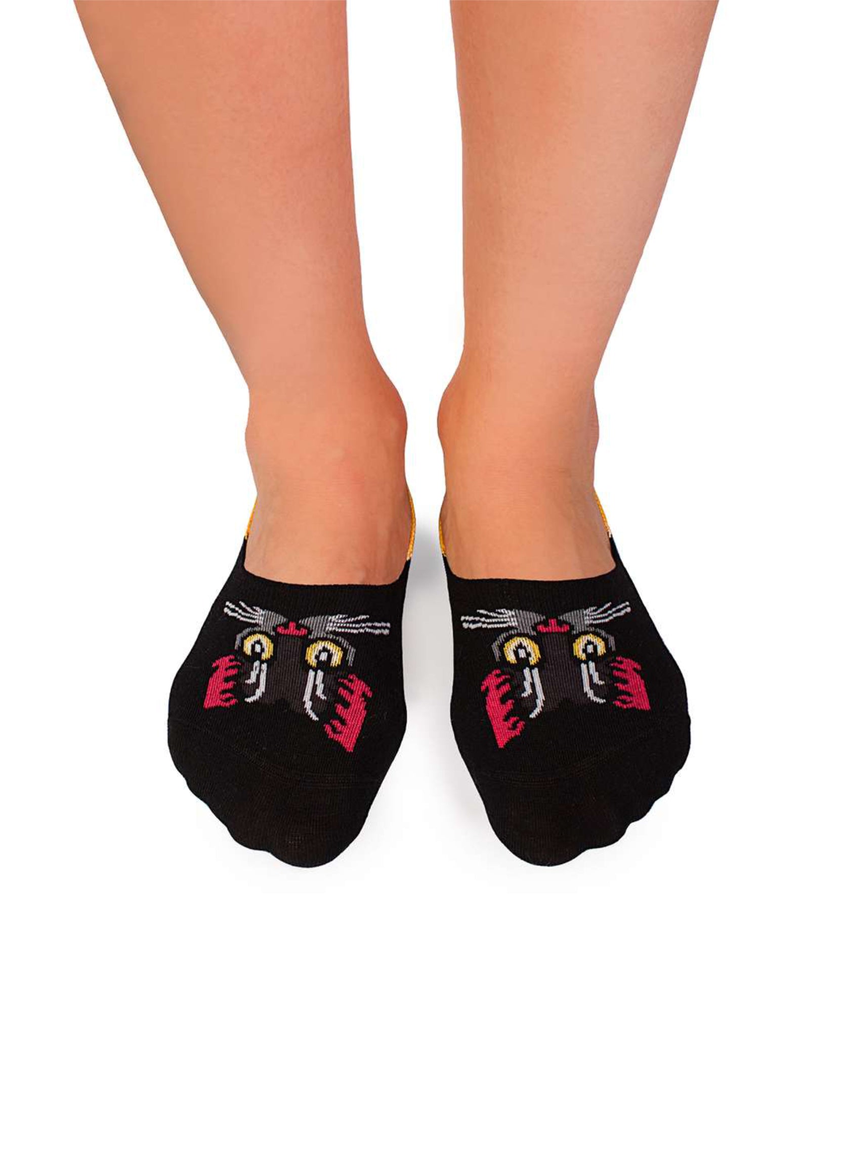 Protège-Pieds en Coton Bio Chat Noir