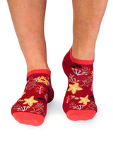 Socquettes Coton Bio Étoiles de Mer - Rouges