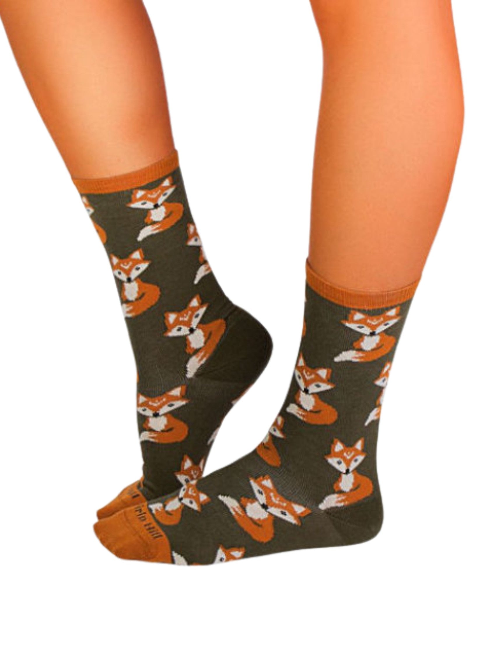 Chaussettes Coton Marrons Renards