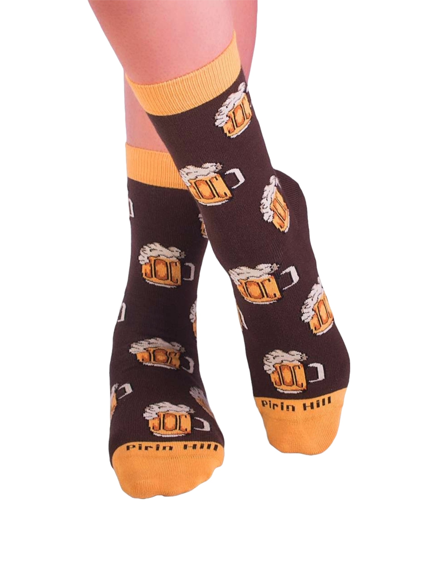 Chaussettes Coton Bio Marrons Chopes de Bière