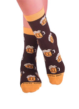 Chaussettes Coton Bio Marrons Chopes de Bière