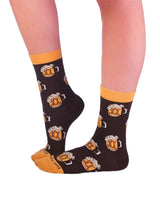 Chaussettes Coton Bio Marrons Chopes de Bière