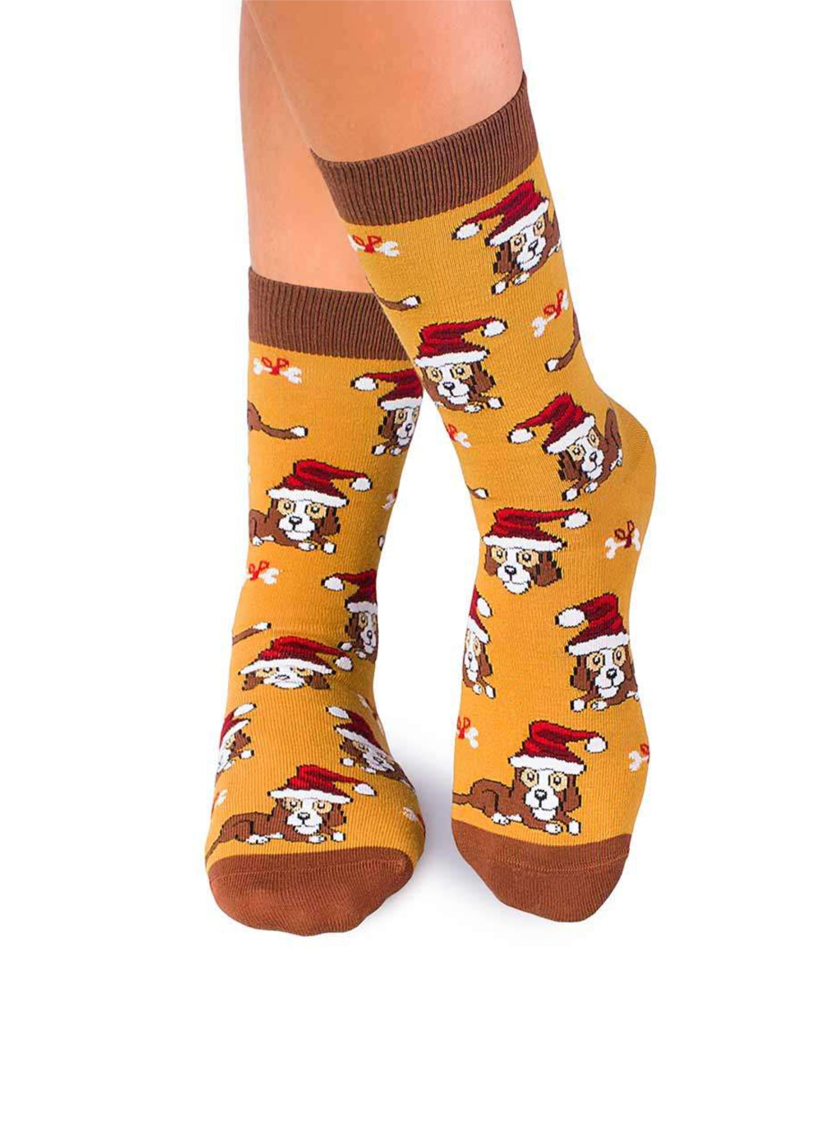 Chaussettes Coton Bio Chiens de Noël