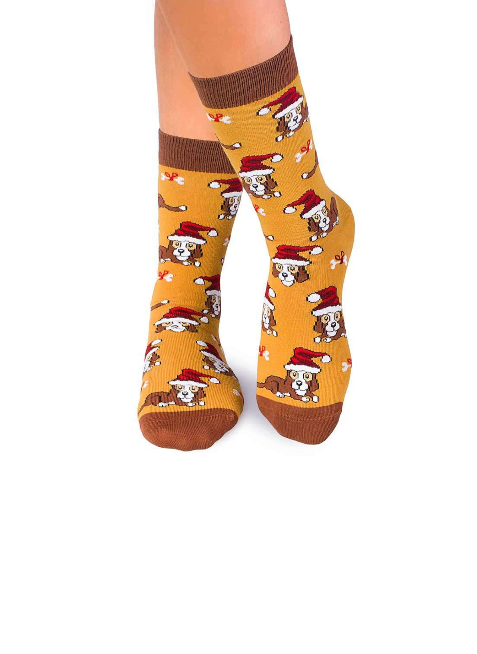 Chaussettes Enfants Coton Bio Chiens de Noël