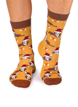 Chaussettes Coton Bio Chiens de Noël
