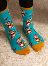 Chaussettes Enfants Coton Bio Chats de Noël