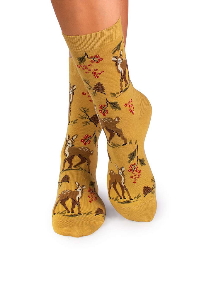 Chaussettes Coton Bio Automne Cerfs - Pirin Hill