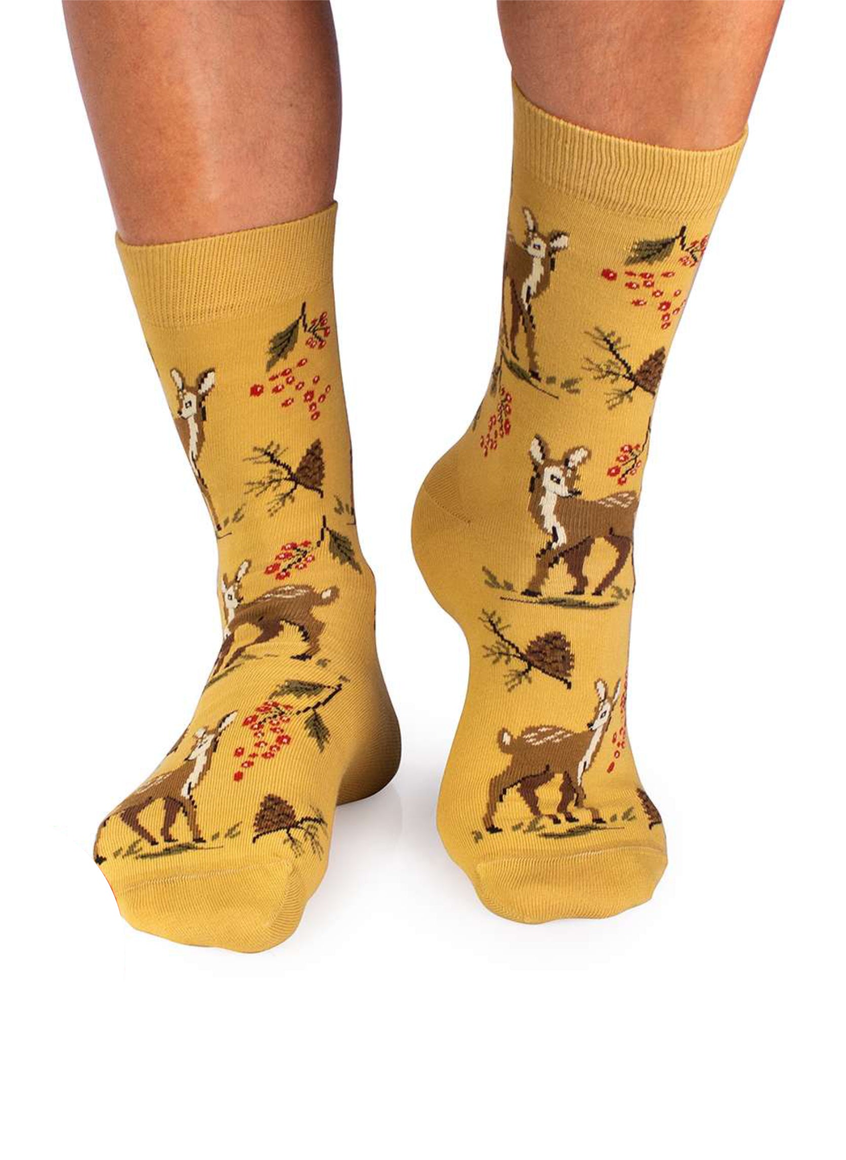 Chaussettes Coton Bio Automne Cerfs