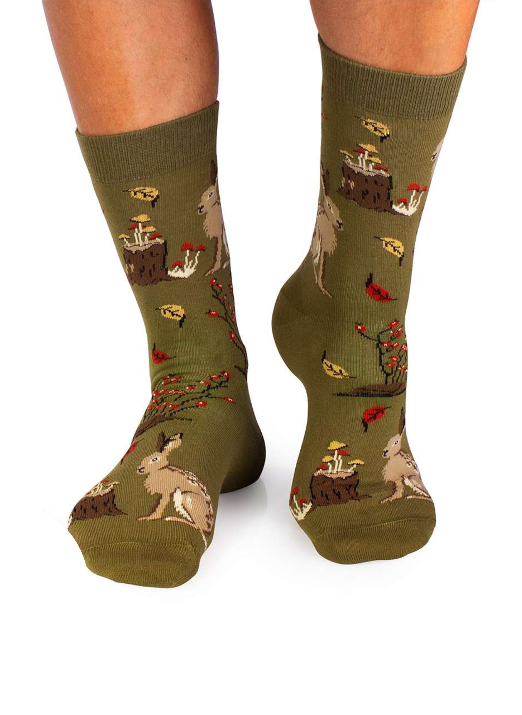 Chaussettes Coton Bio Automne Lièvres