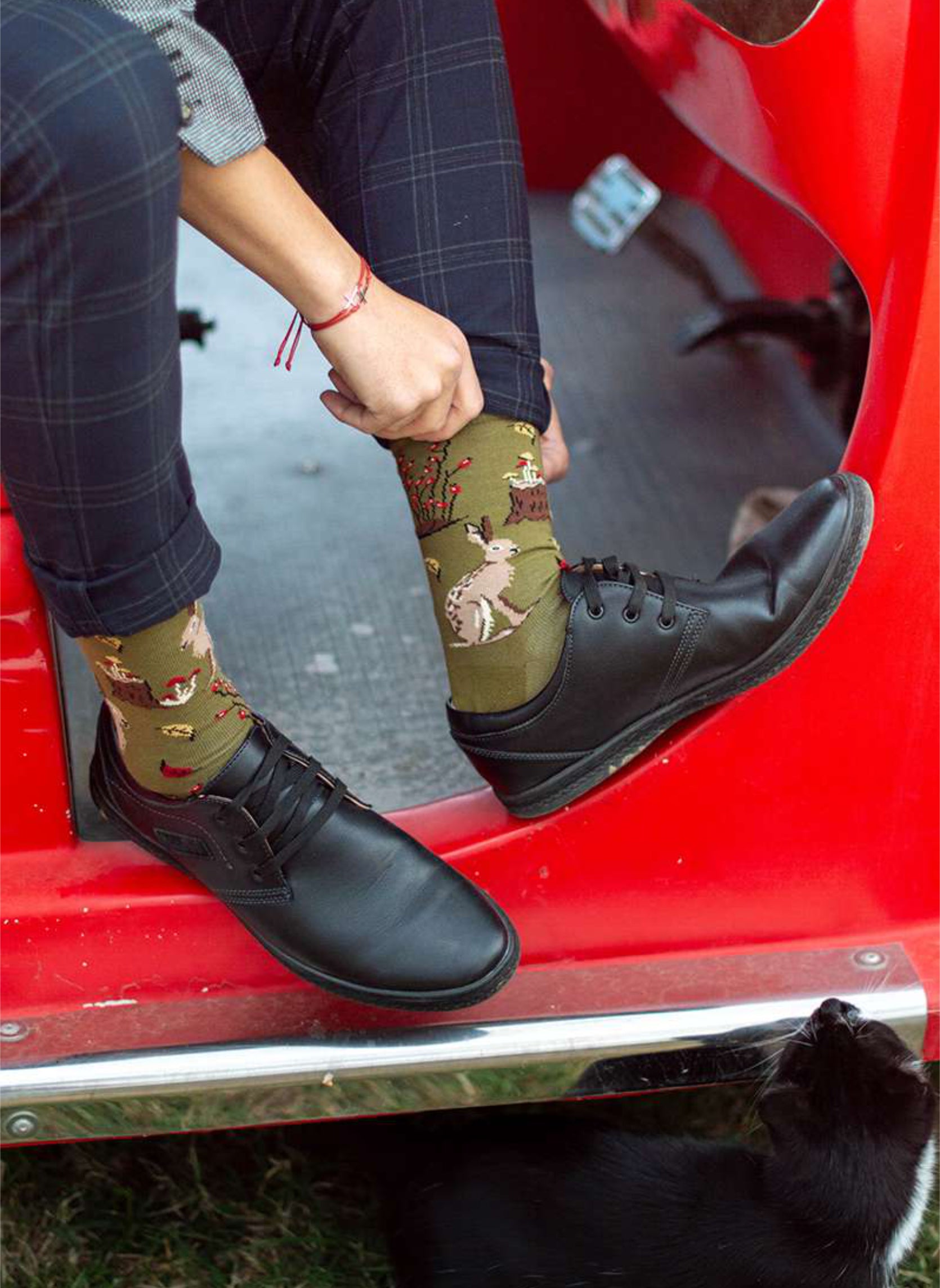 Chaussettes Coton Bio Automne Lièvres