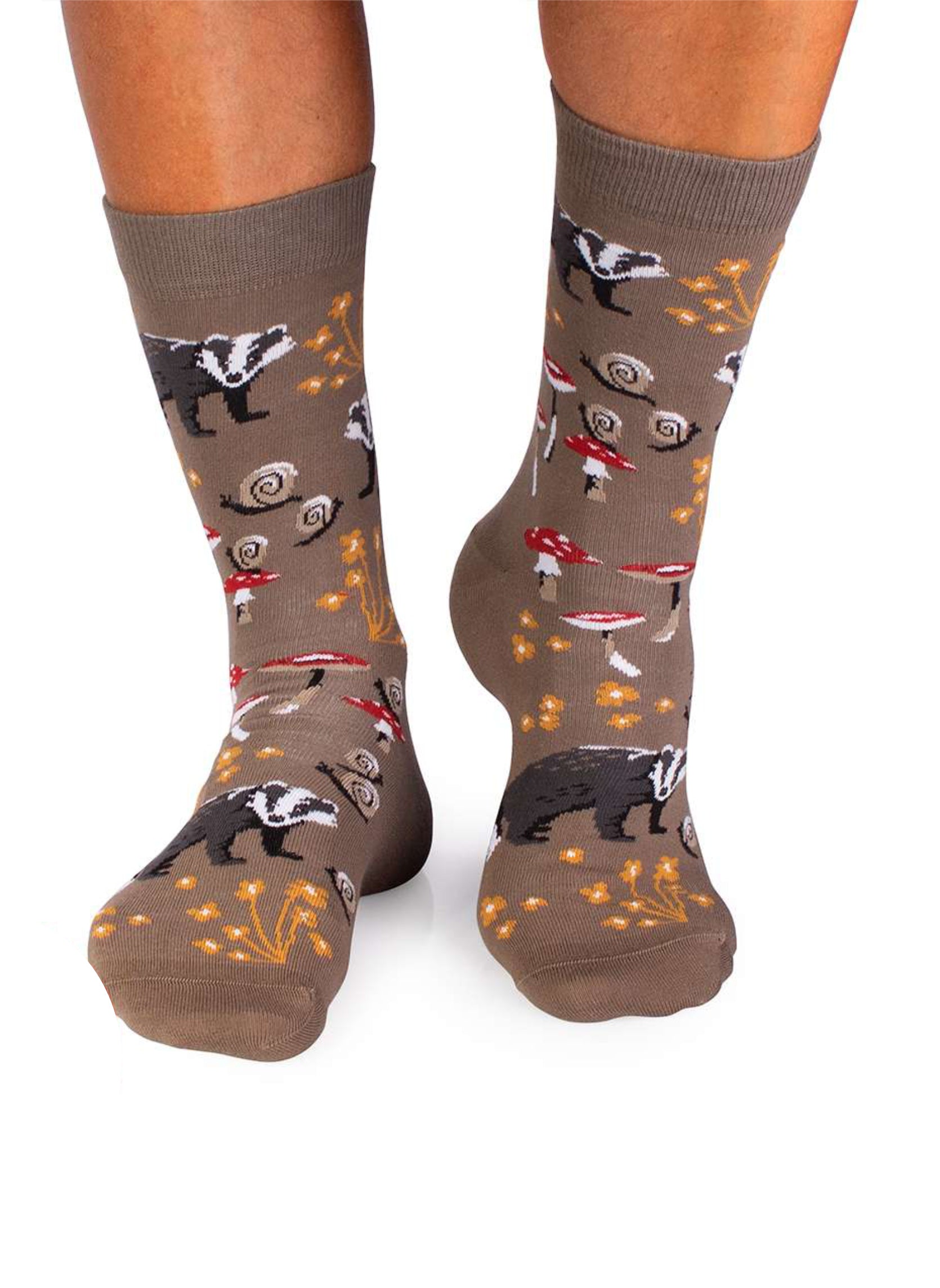 Chaussettes Coton Bio Automne Blaireaux & Escargots