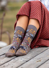 Chaussettes Coton Bio Automne Blaireaux & Escargots
