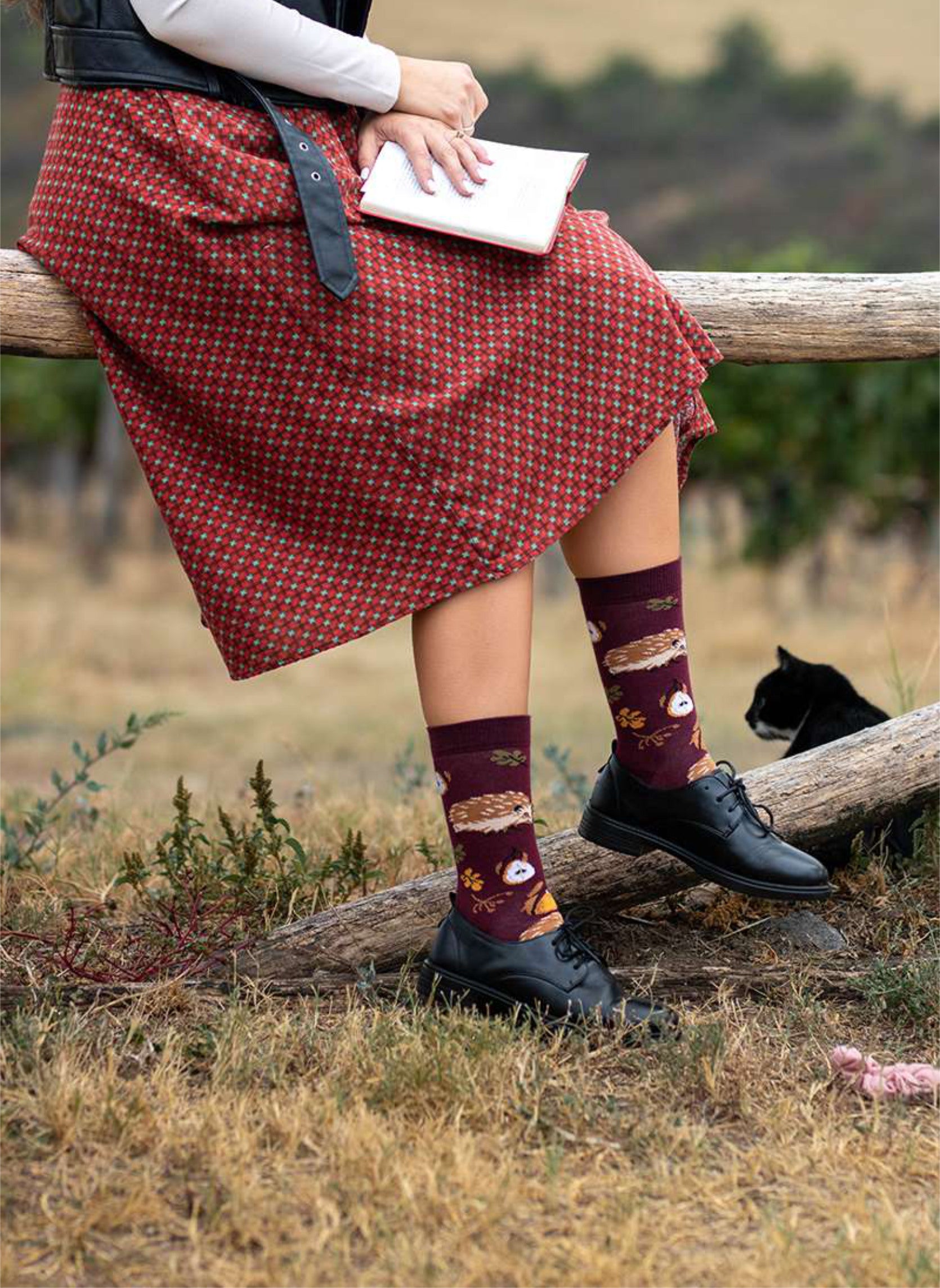 Chaussettes Coton Bio Automne Hérissons