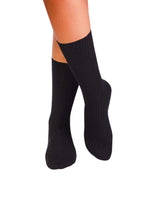 Chaussettes Sans Élastique Coton Bio Noires