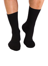 Chaussettes Sans Élastique Coton Bio Noires