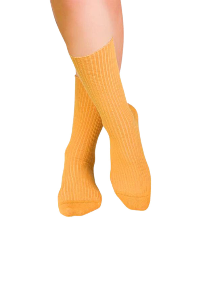 Chaussettes Sans Élastiques Coton Bio Jaunes - Pirin Hill