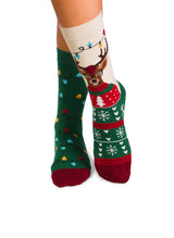 Chaussettes Arty Noël Rudolph Le Renne Intello