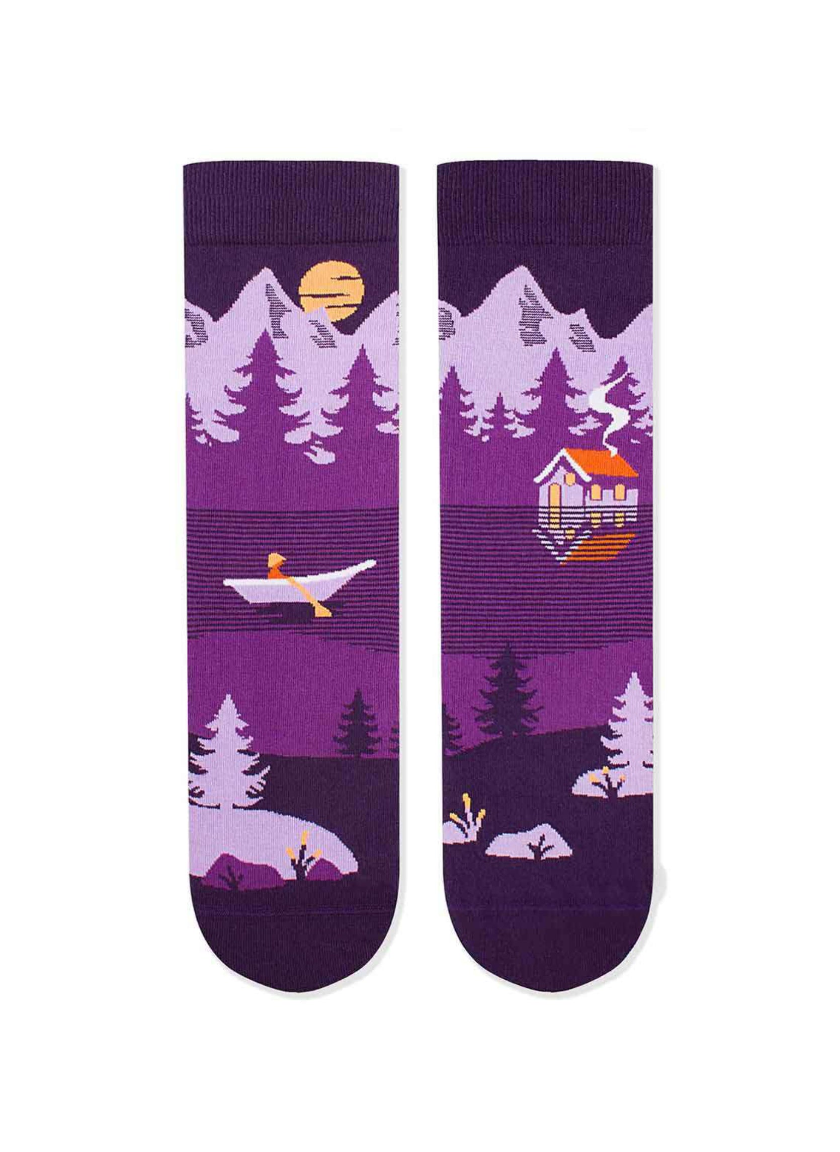 Chaussettes Arty Montagnes - Violet