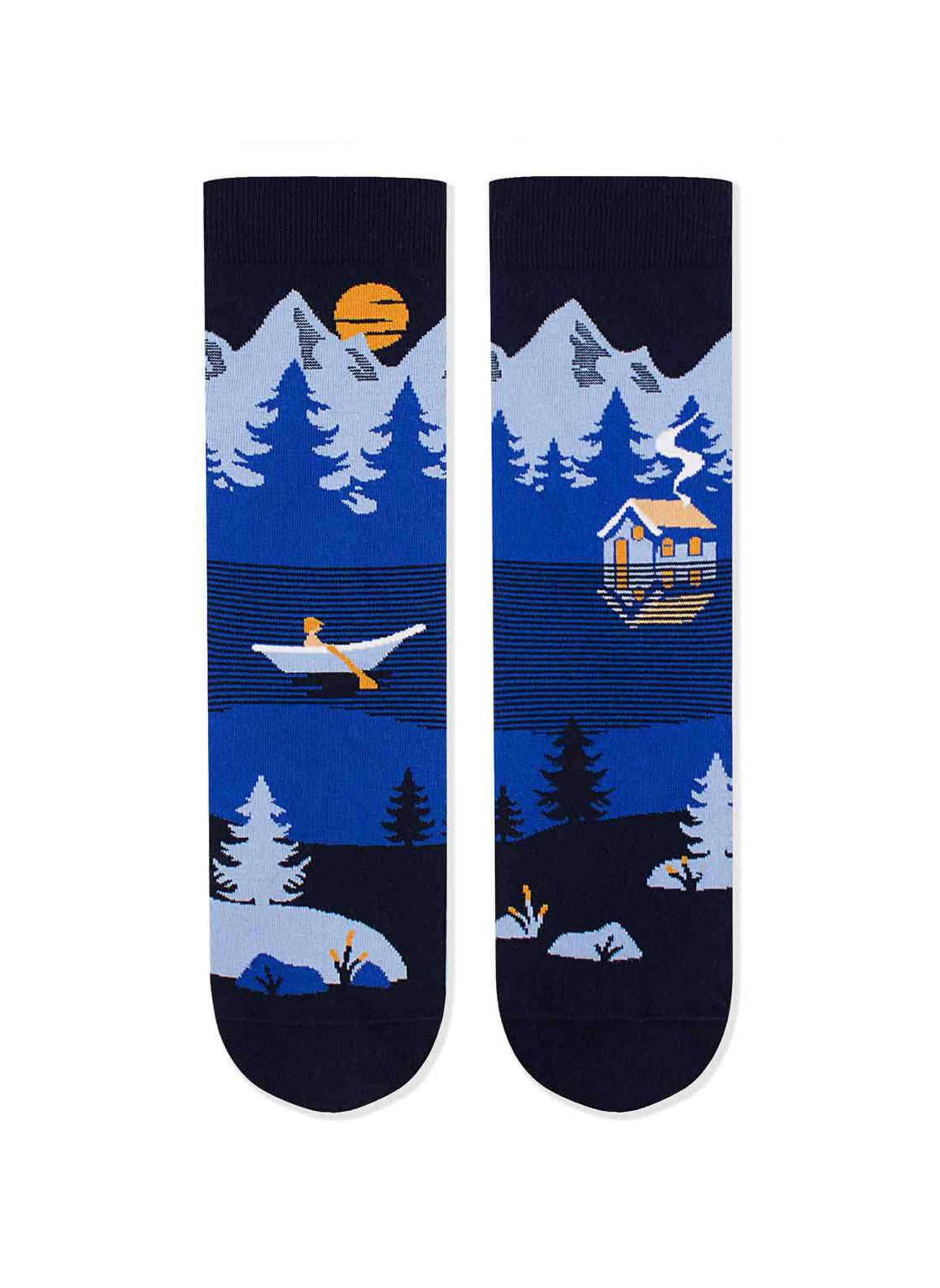 Chaussettes Arty Montagnes - Bleu