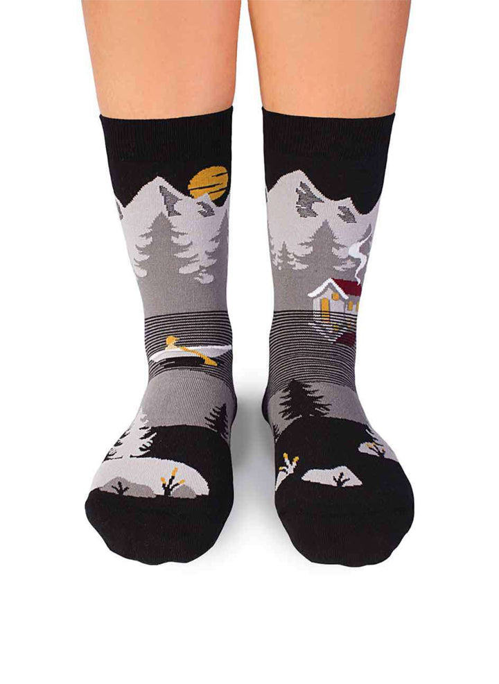 Chaussettes Arty Montagnes - Gris - Pirin Hill