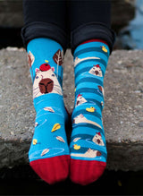 Chaussettes Arty Georges le Capybara - Turquoise