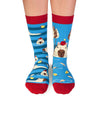 Chaussettes Enfants Arty Georges le Capybara - Turquoise