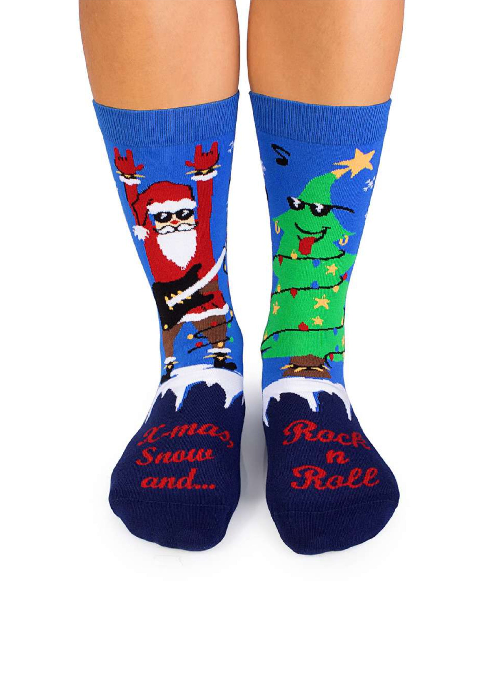 Chaussettes Arty Noël Père-Noël Rockeur