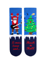 Chaussettes Arty Noël Père-Noël Rockeur