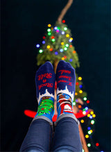 Chaussettes Arty Noël Père-Noël Rockeur