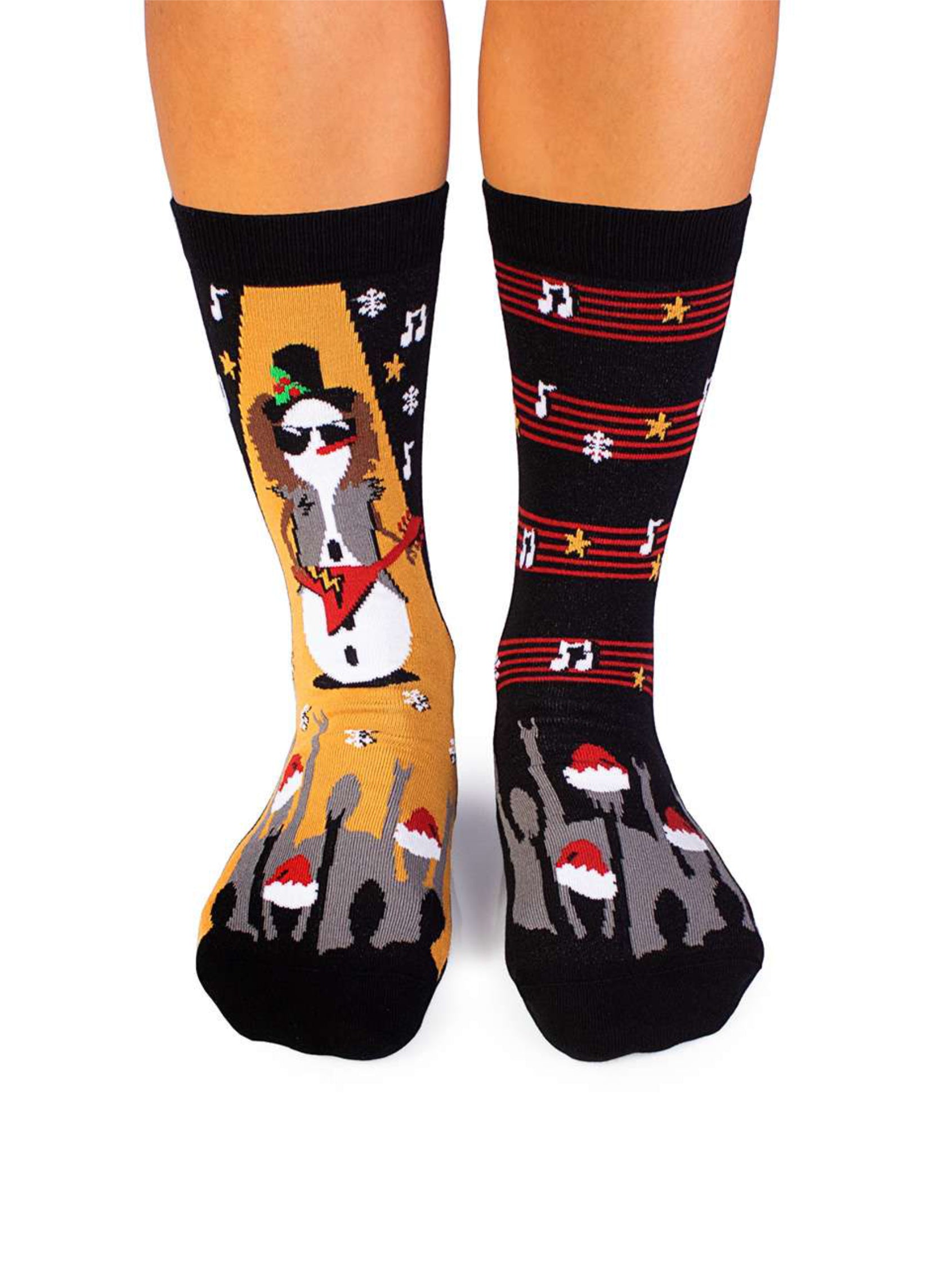 Chaussettes Arty Noël Bonhomme De Neige Musicien