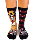 Chaussettes Arty Noël Bonhomme De Neige Musicien
