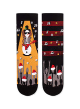 Chaussettes Arty Noël Bonhomme De Neige Musicien