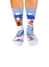 Chaussettes Enfants Arty Noël Bleues Georges le Capybara