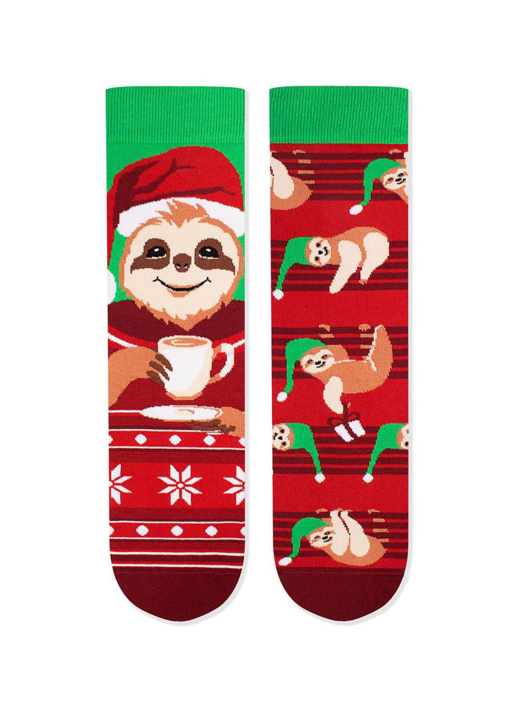 Chaussettes Arty Noël Paresseux Festif