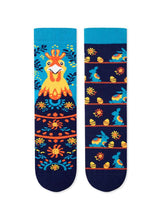 Chaussettes Arty Poulet de Pâques - Bleu Marine