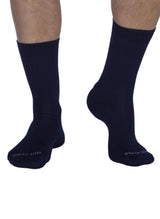 Chaussettes en Bambou Unies Bleu Marine