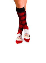 Chaussettes Enfants en Bambou Haut-Mollet Noël Père-Noël