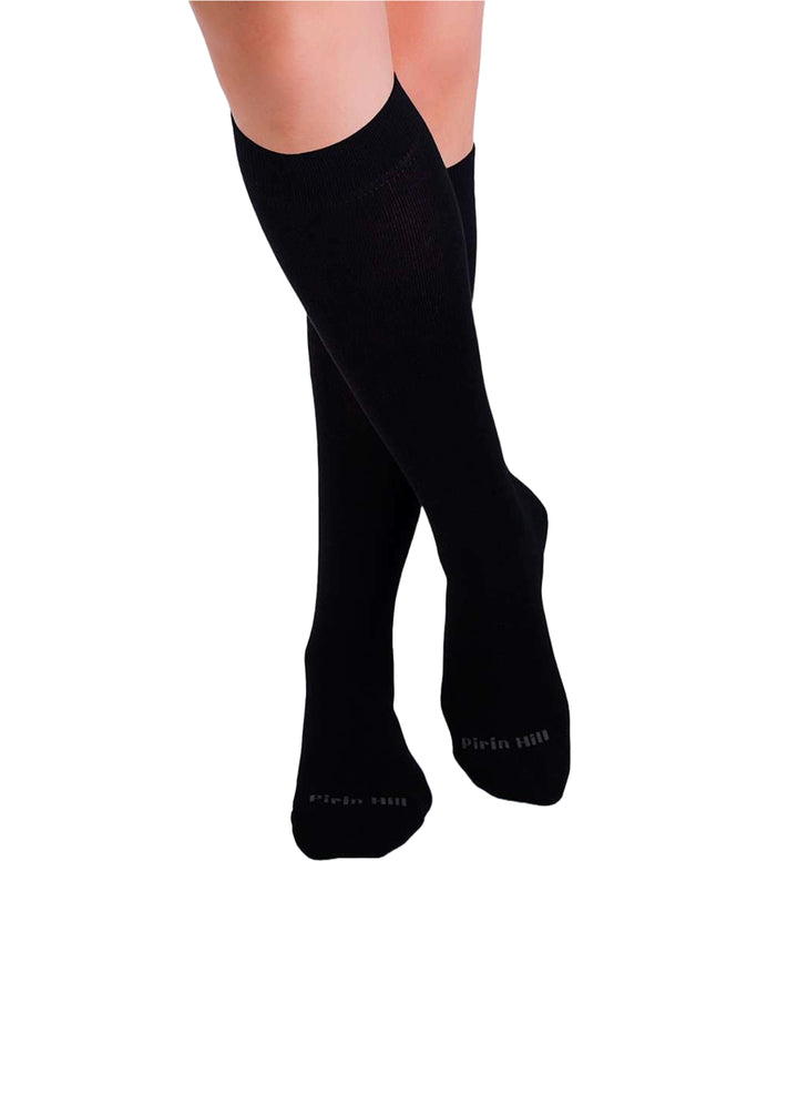 Chaussettes en Bambou Haut-Mollet - Noir - Pirin Hill