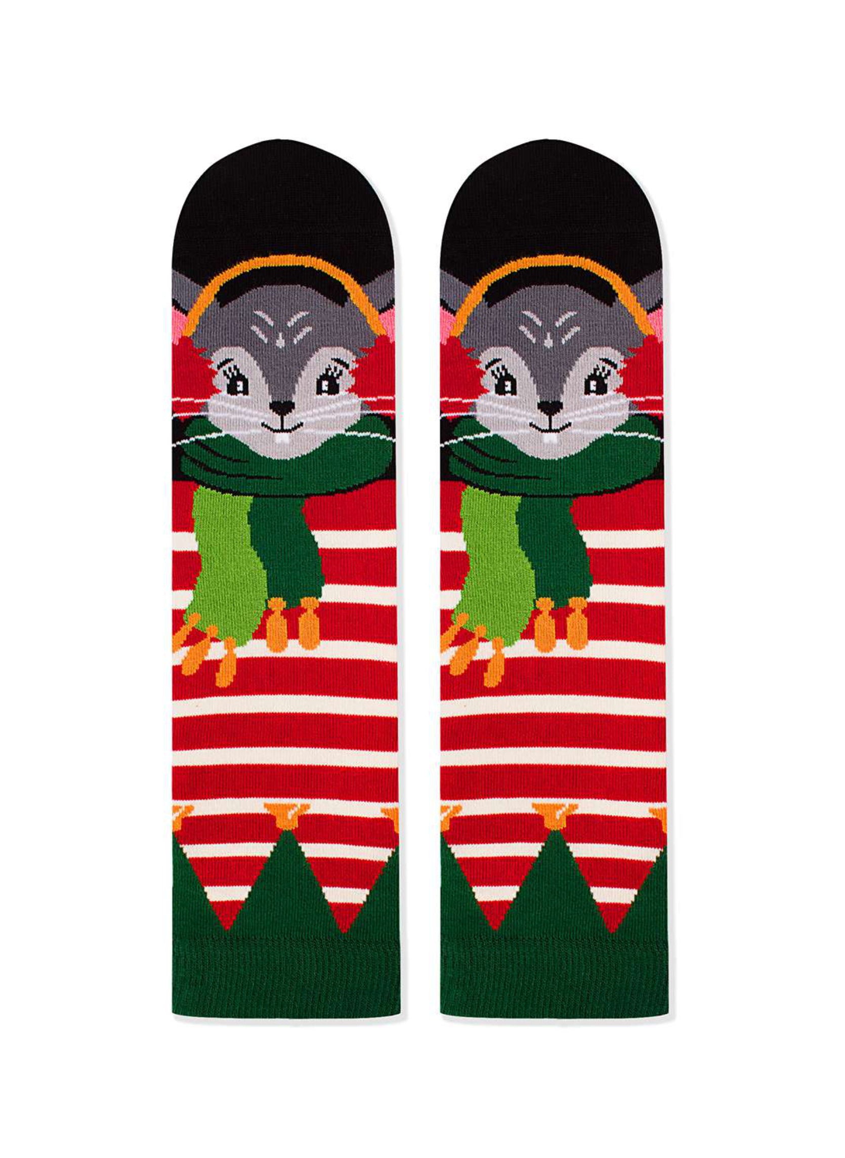 Chaussettes Enfants en Bambou Noël Souris