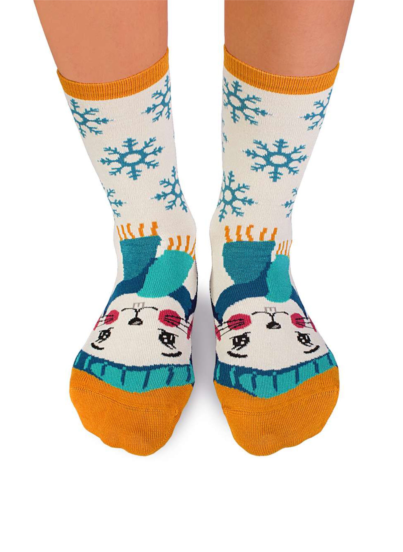 Chaussettes en Bambou Noël Lapin