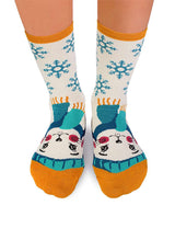 Chaussettes en Bambou Noël Lapin