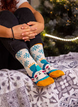 Chaussettes Enfants en Bambou Noël Lapin