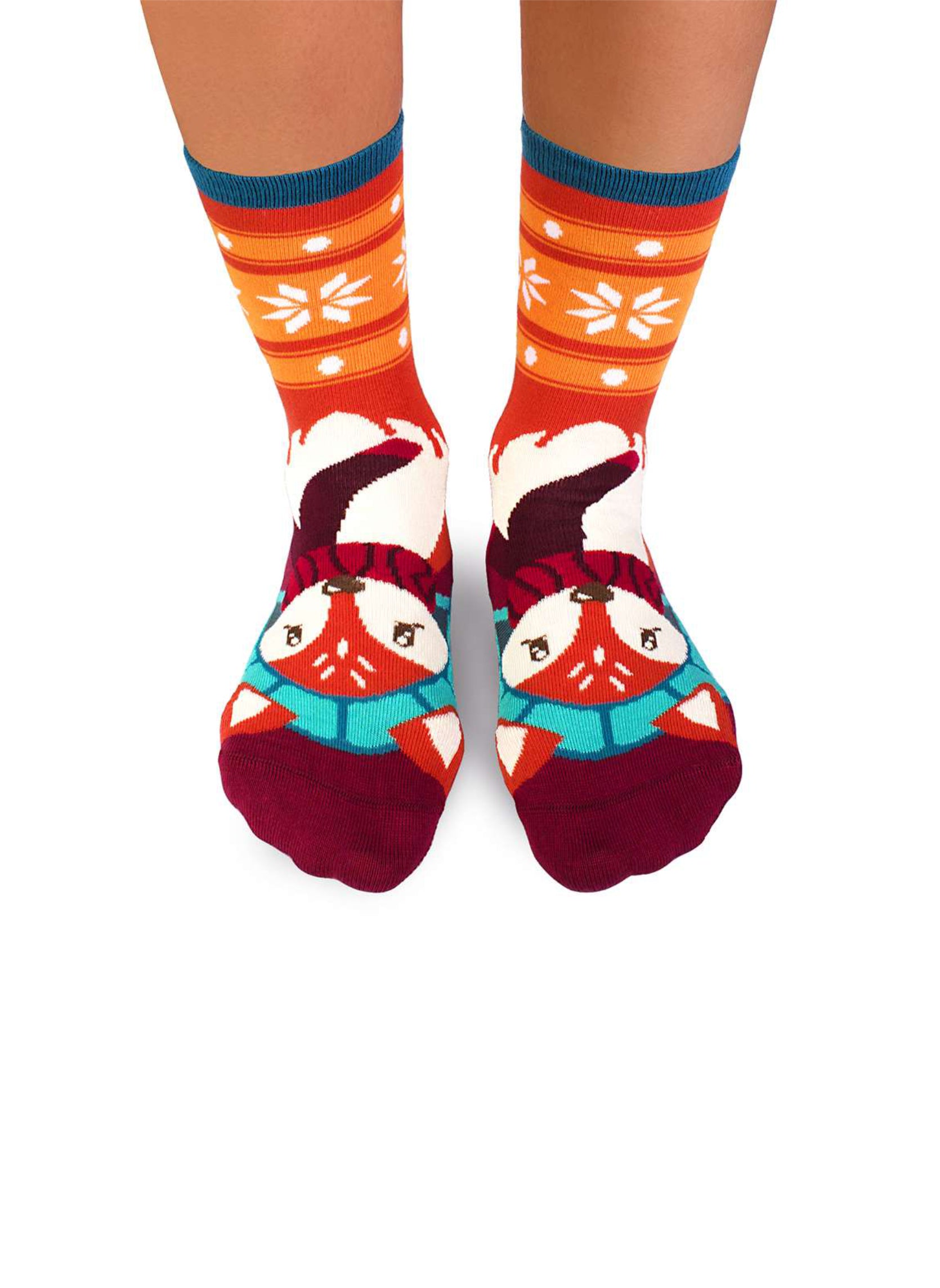 Chaussettes Enfants en Bambou Noël Renard