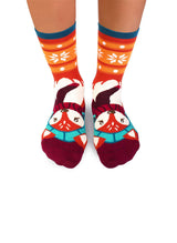 Chaussettes Enfants en Bambou Noël Renard