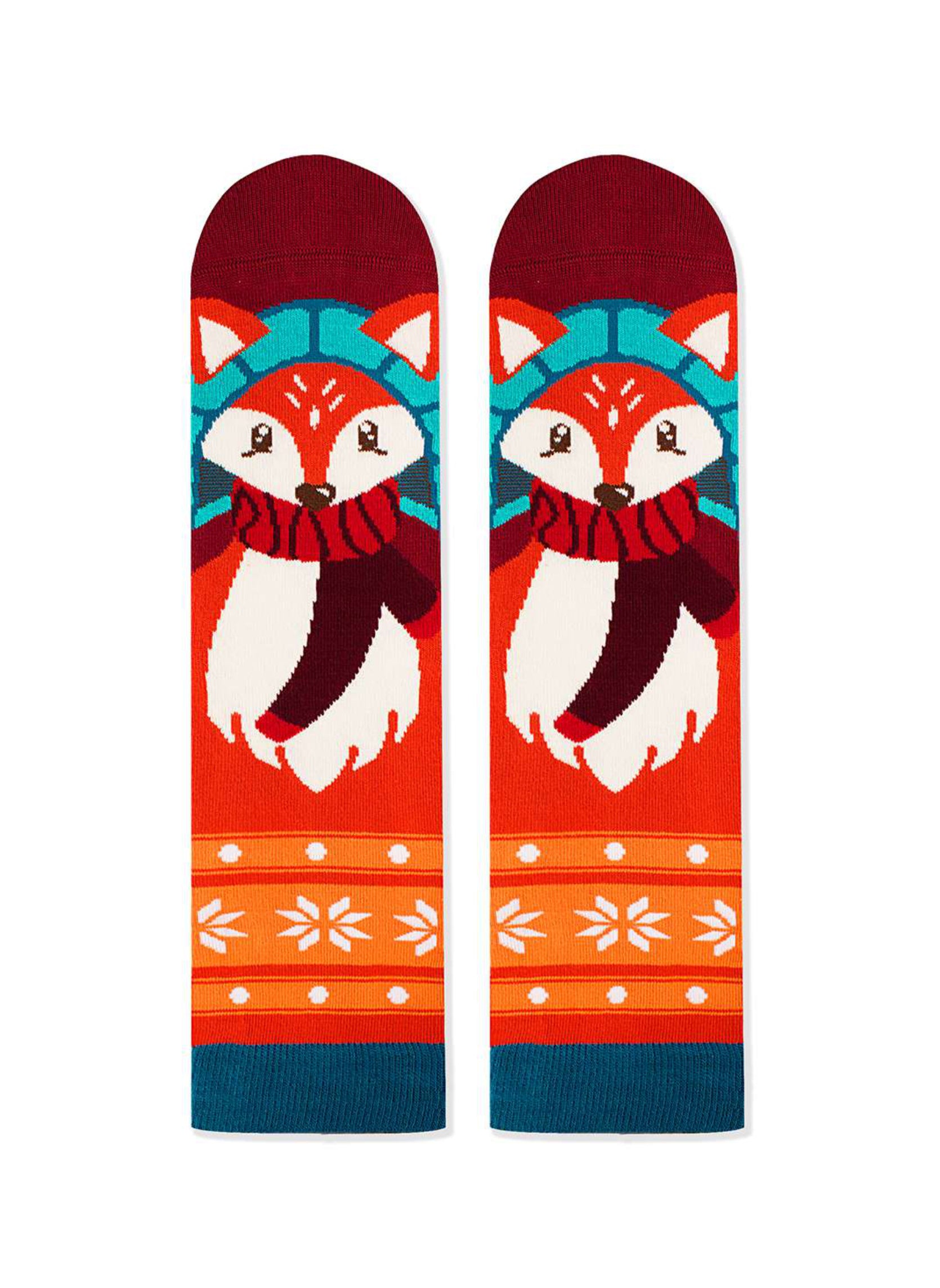 Chaussettes Enfants en Bambou Noël Renard